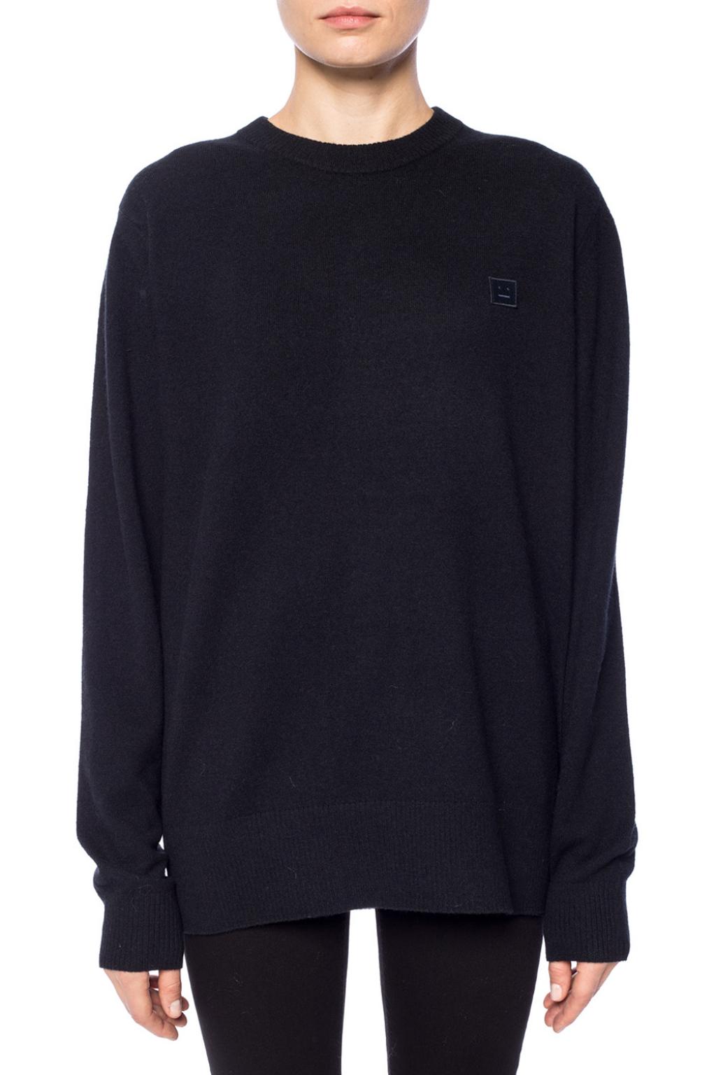 Acne studios nalon face sweater best sale